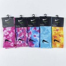 Високі кастомні шкарпетки Nike Tie-Dye