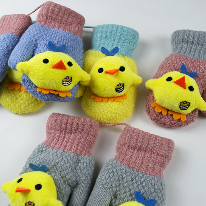 Дитячі зимові рукавички