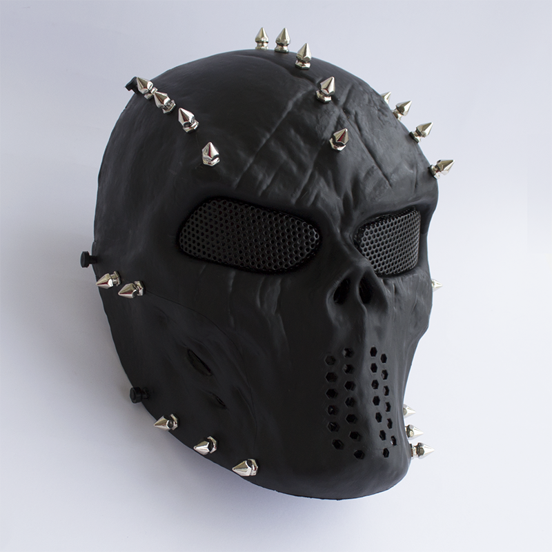 Чорна маска HighWay Bastion з шипами