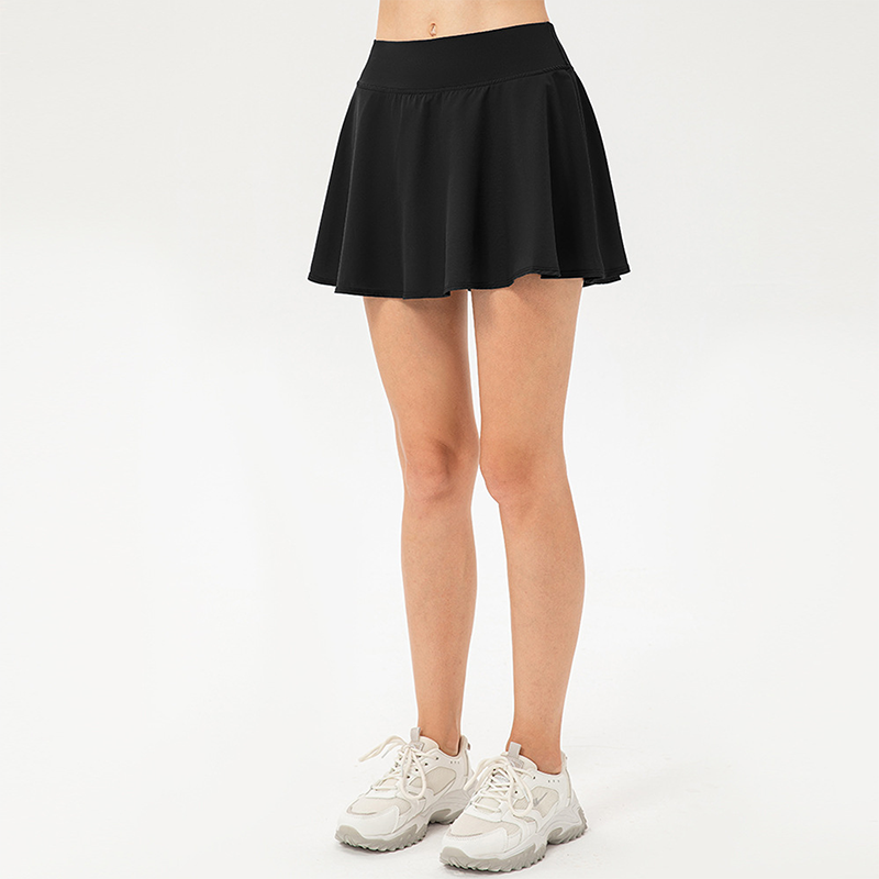 Жіноча спідниця з шортиками HighWay чорна 2 в 1