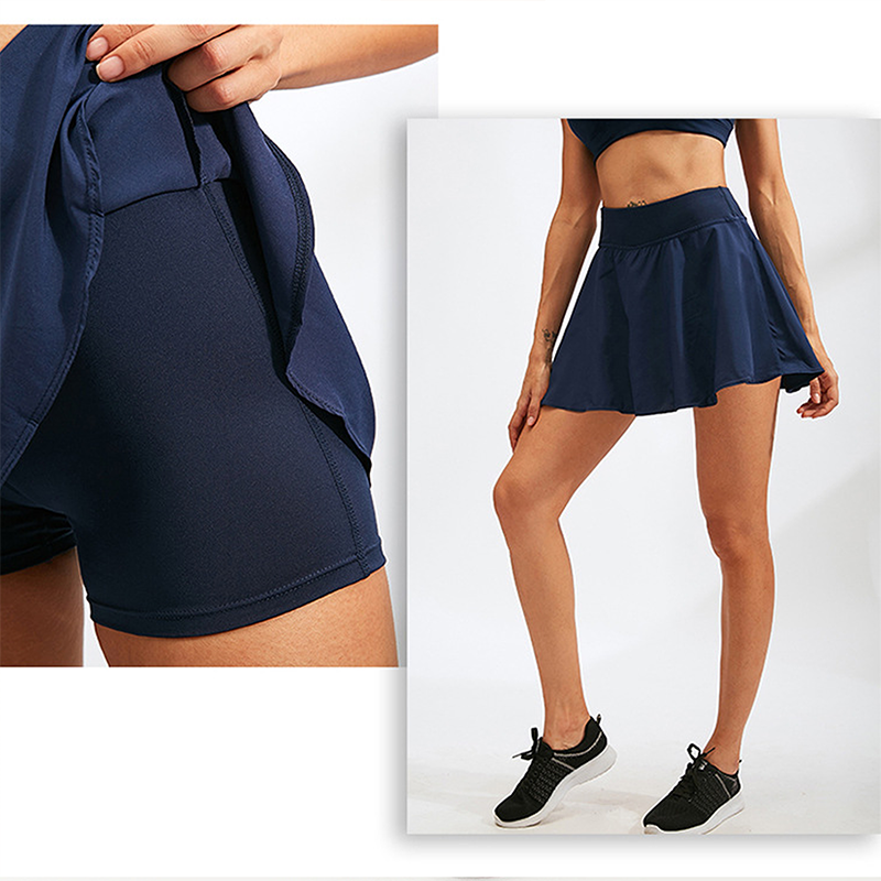 Жіноча спідниця з шортиками HighWay чорна 2 в 1