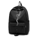 Рюкзак міський з жабкою чорний
