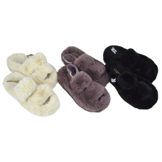 Жіночі босоніжки з хутром сандалі