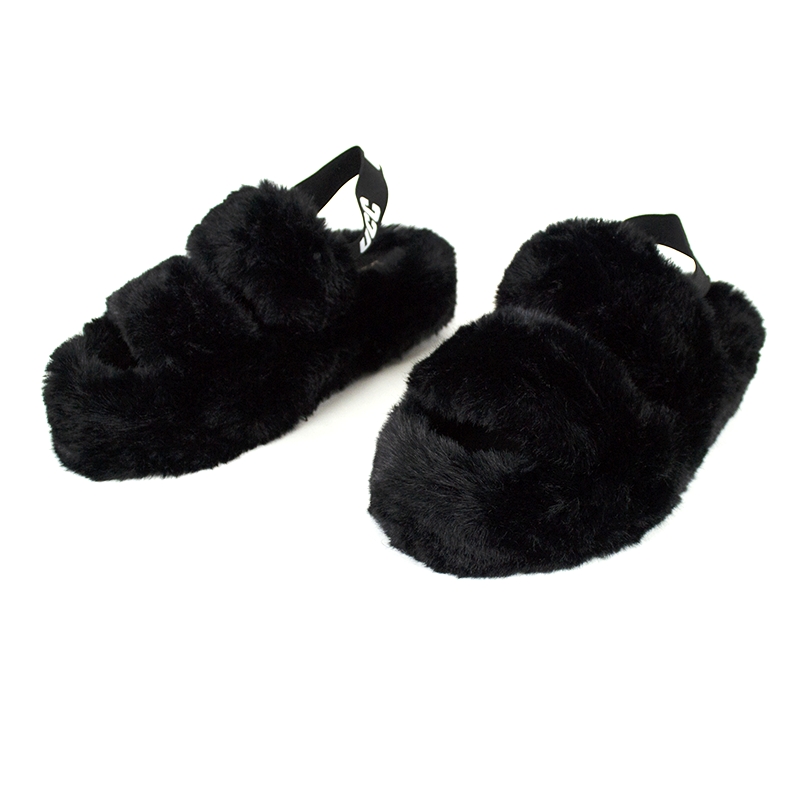 Жіночі босоніжки з хутром сандалі