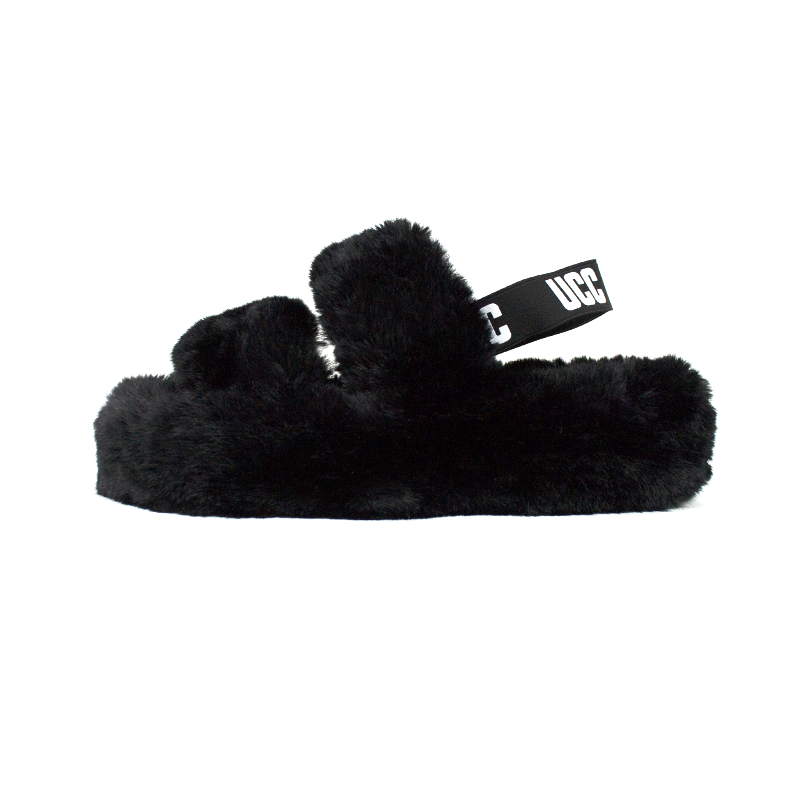 Жіночі босоніжки з хутром сандалі