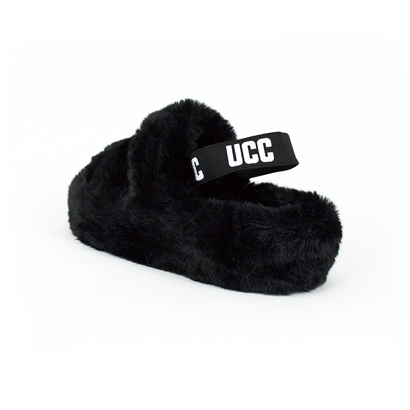 Жіночі босоніжки з хутром сандалі