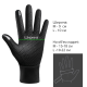 Водостійка спортивні рукавиці HighWay чорні осінь-зима